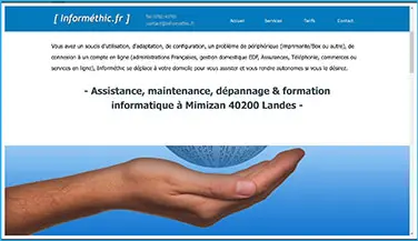 Modèle de site Lacomethic
